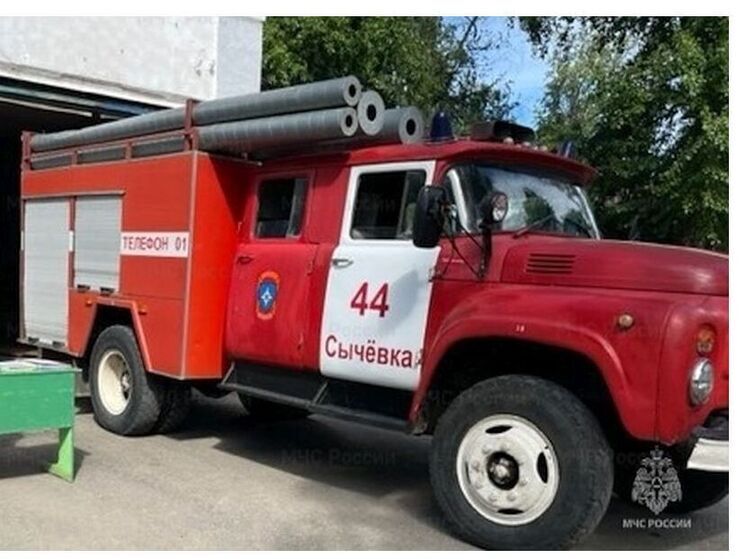 В Сычевском районе горел двухквартирный жилой дом