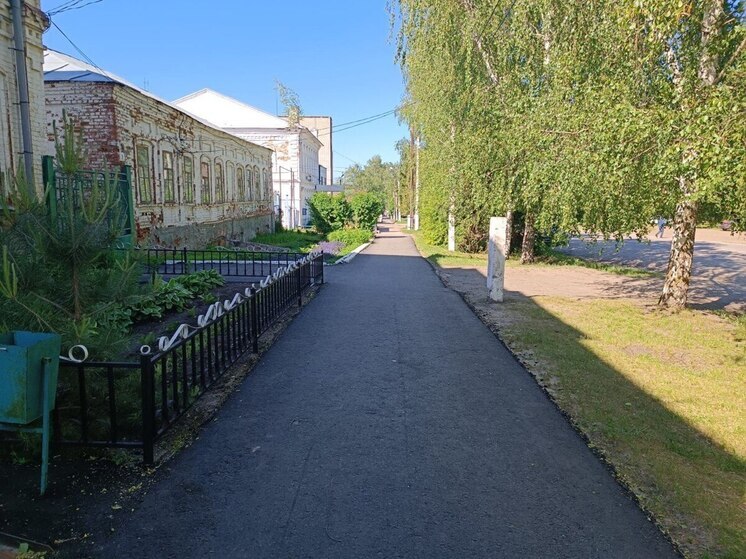 В Белинском благоустраивают пешеходную зону в рамках нацпроекта