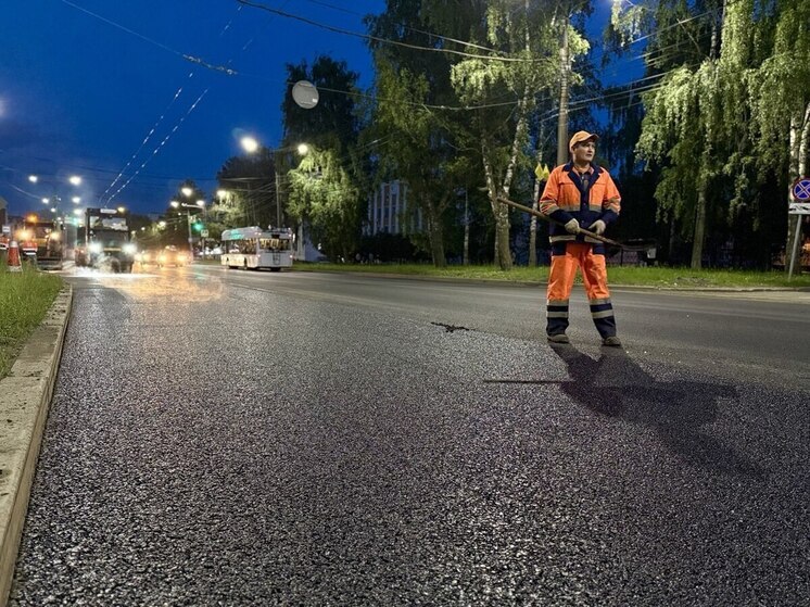 В Чебоксарах по ночам и выходным ведется ремонт ключевых магистралей города