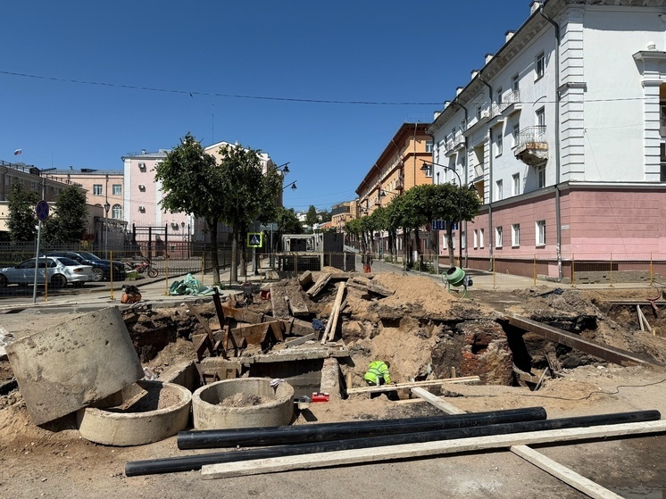 Глава Смоленска проверил ход реконструкции теплосетей на Докучаева