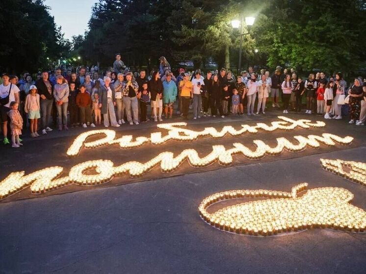 В Рыбинске накануне памяти и скорби появилась огненная картина