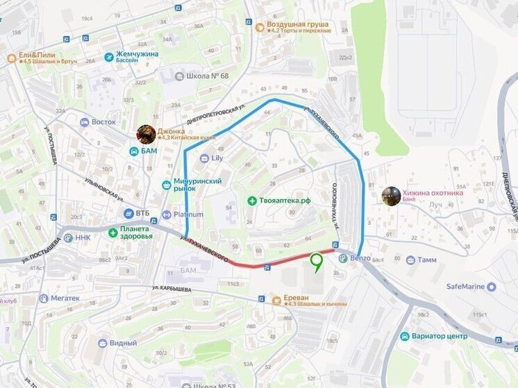 Во Владивостоке ограничат движение на еще одной улице