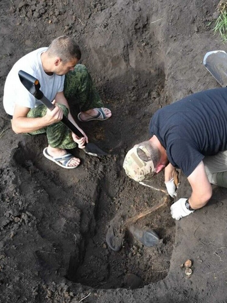 В липецком Волово найдены останки 7 жертв нацистских зверств