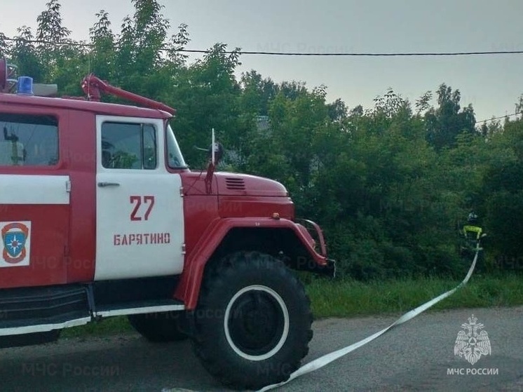 За прошедшие сутки в Калужском регионе произошло шесть пожаров