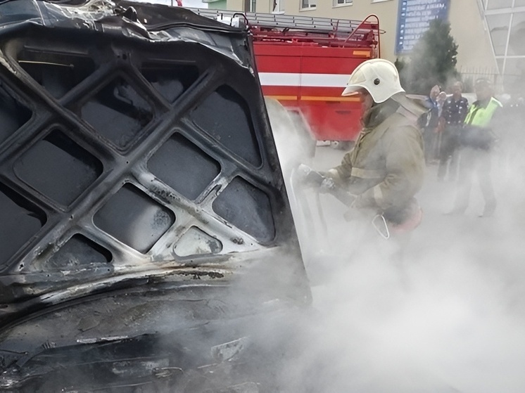 На улице Коммунальной в Нововоронеже сгорел автомобиль