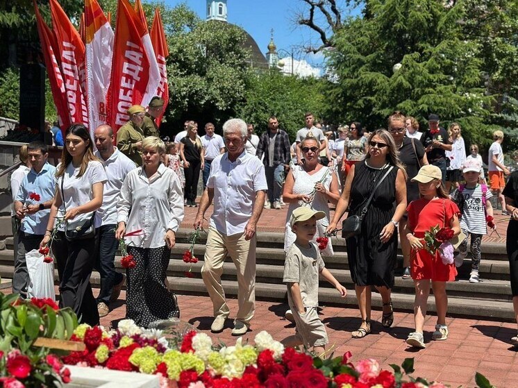 В Лазаревском районе Сочи состоялось мероприятие, посвящённое Дню памяти и скорби