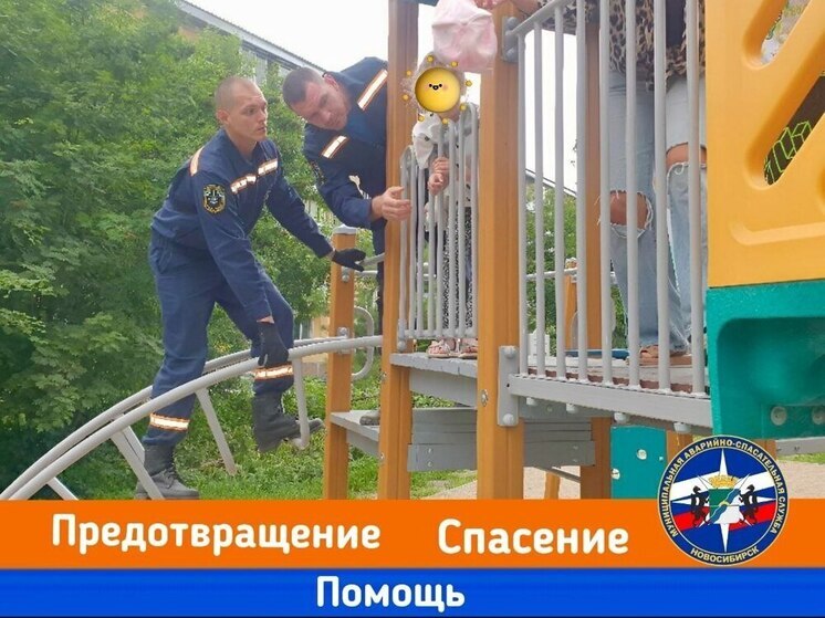 Новосибирские спасатели освободили застрявшую 6-летнюю девочку