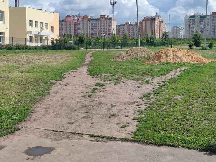 В Орле оборудуют дорожку для пешеходов к школе №51
