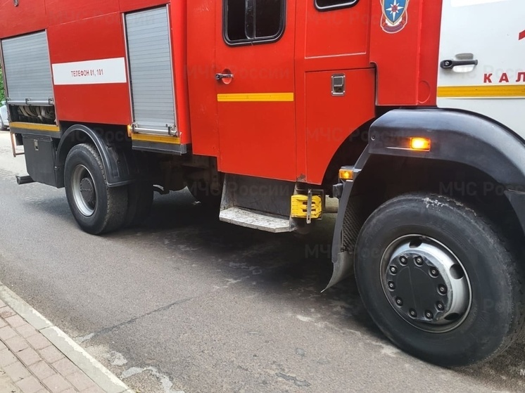 Под Тарусой сгорела баня