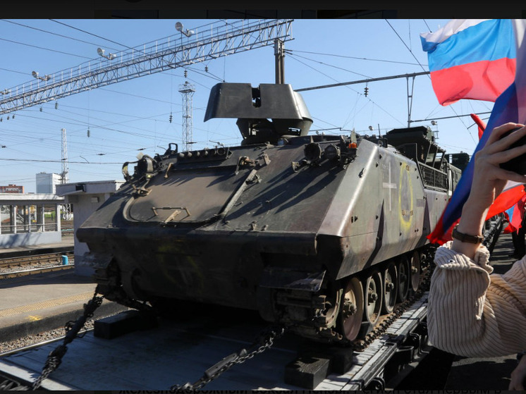 В Ярославле на вокзале выставлена экспозиция трофейной техники НАТО