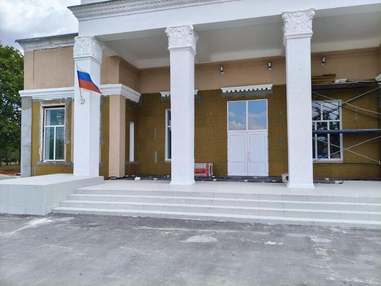 В Запорожской области продолжается ремонт Дома культуры
