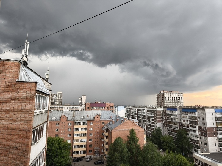 Грозы, град и ливни с порывами ветра до 25 м/с накроют Томск 24 июня