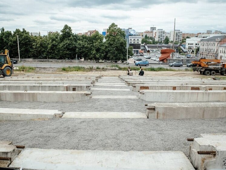 В Курске начали благоустройство территории по проекту «Лето на полугоре»