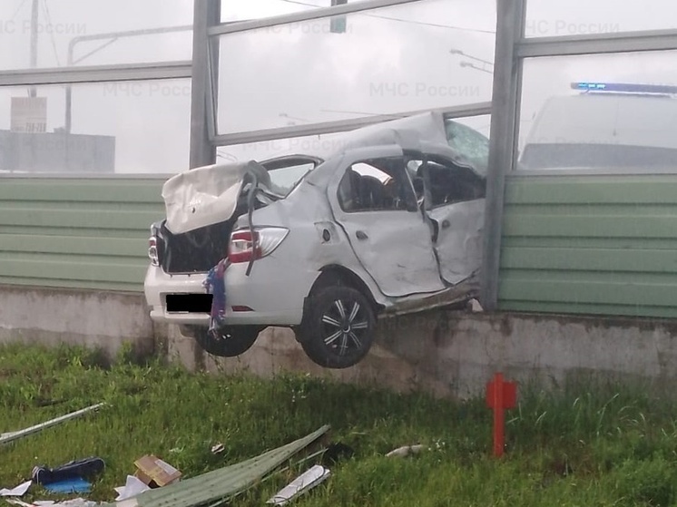 Автоледи, протаранившая дорожный экран под Калугой, находится в больнице