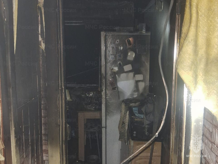 В ночном пожаре на калужском Силикатном пострадал человек