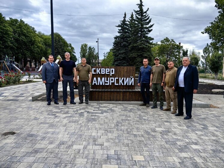 Губернатор Амурской области Василий Орлов посетил подшефный Амвросиевский округ ДНР