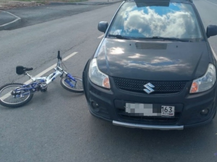 В Самаре 41-летний водитель Suzuki сбил 10-летнего мальчика на велосипеде
