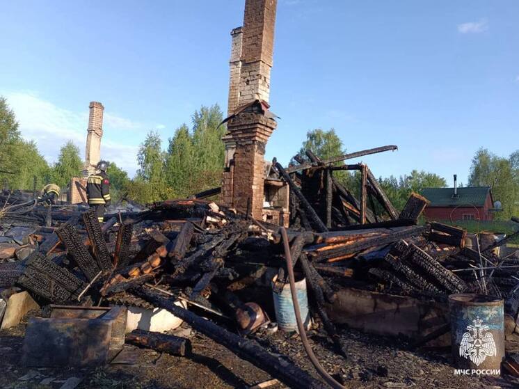 Короткое замыкание проводки привело к пожару в жилом доме в Тверской области