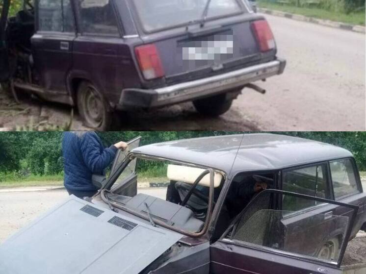 В Белгородской области дедушка на «ВАЗе» врезался в забор дома