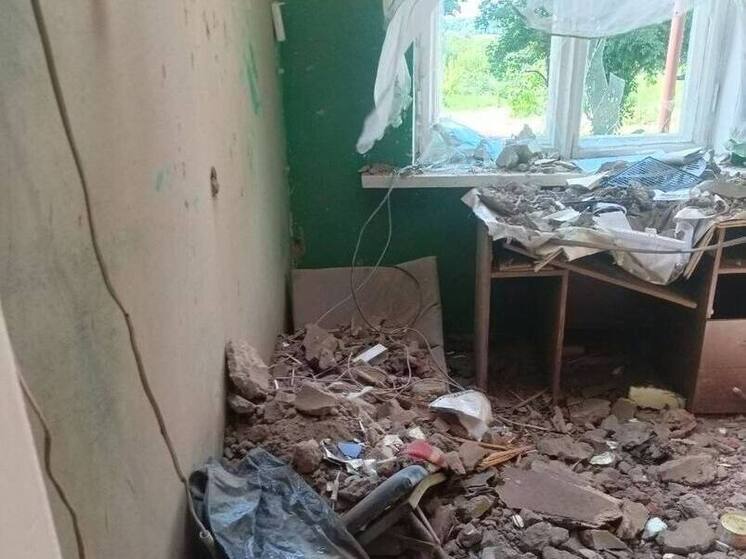 Письменная показала фото поврежденного при ударе ВСУ ФАПа в Курской области