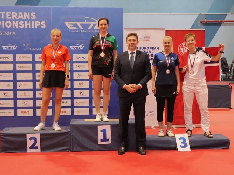 Челябинка стала призером чемпионата Европы по настольному теннису