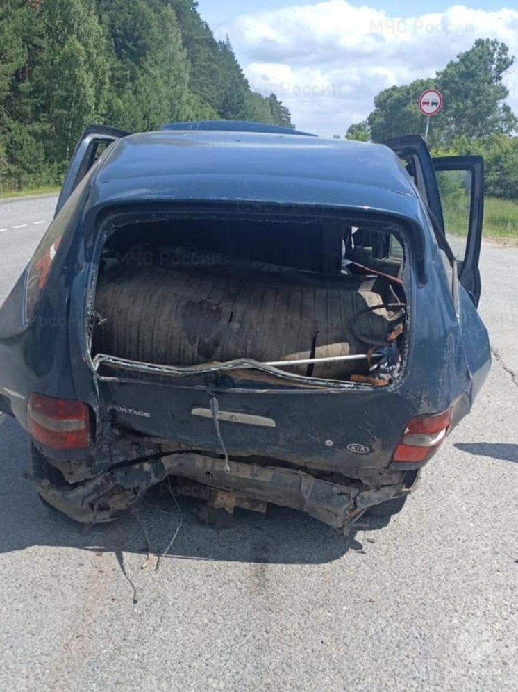 «Лада Калина»  оставила без багажника «КИА» под Жуковым