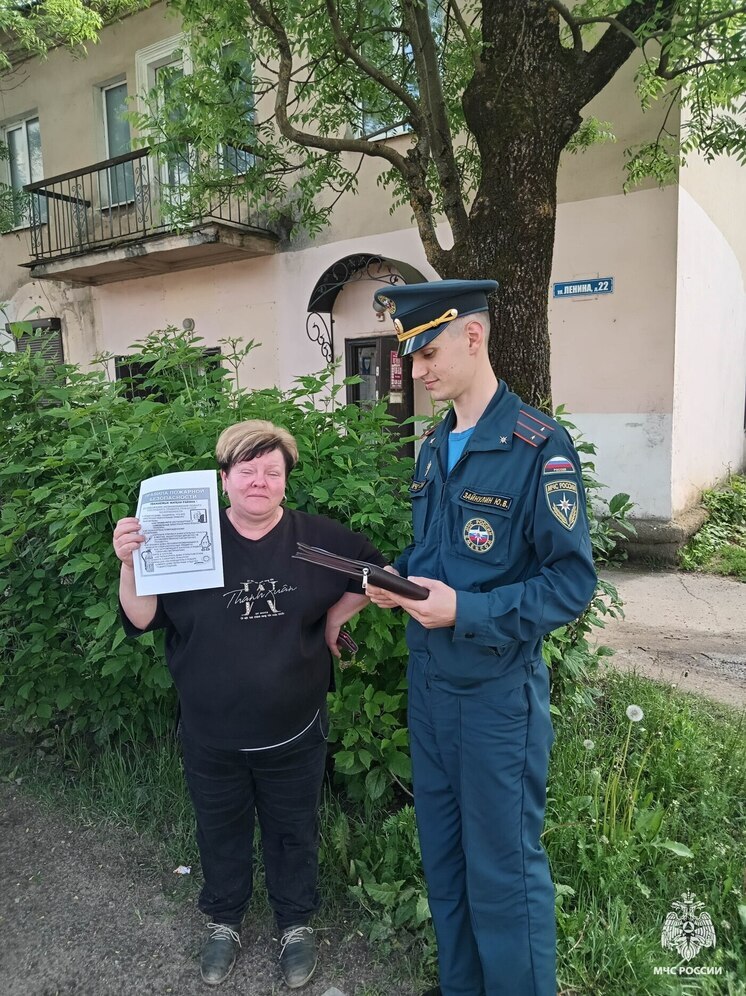 Специалисты МЧС провели профилактический рейд в Невеле