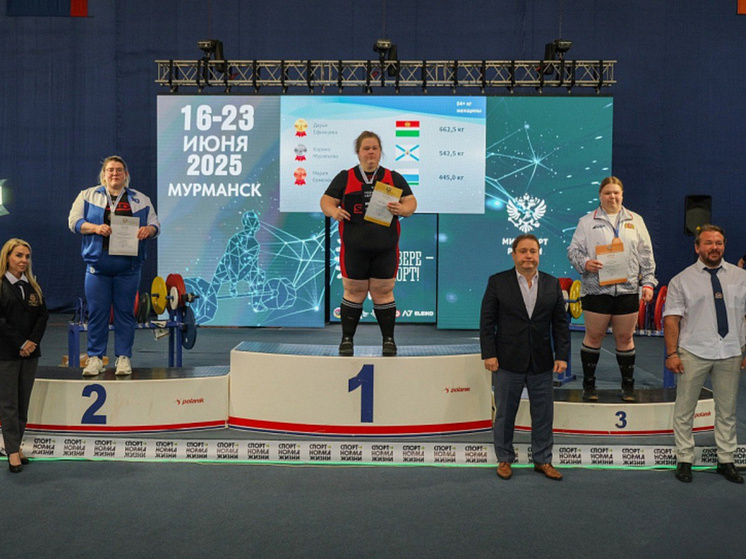 Архангельская спортсменка завоевала медаль на чемпионате России по пауэрлифтингу