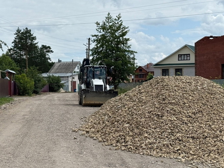 В пригороде Йошкар-Олы Нольке ремонтируется дорога