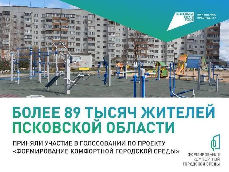Тридцать общественных территорий Псковской области выиграли в голосовании по нацпроекту