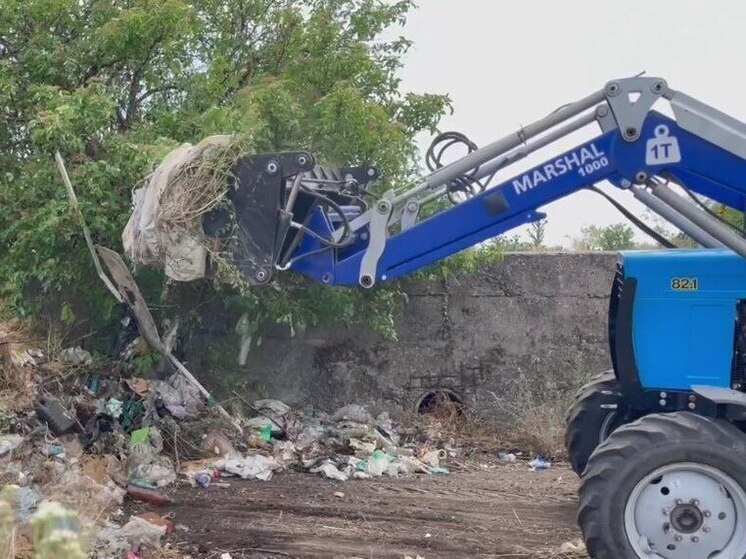 В селе Привольное на Запорожье ликвидировали стихийную свалку