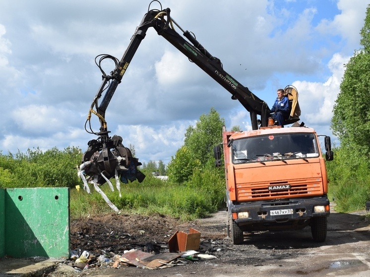 За месяц с территории Иванова вывезли 2400 кубометров мусора