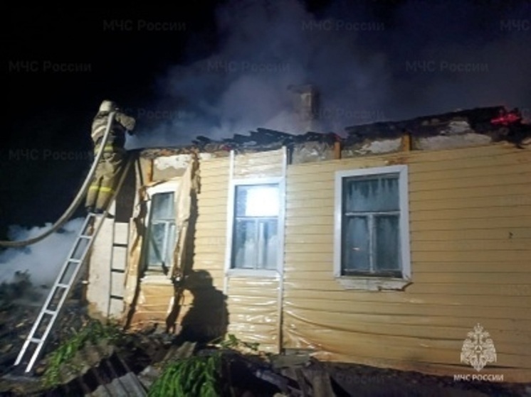 В Кромском районе полыхали два дома