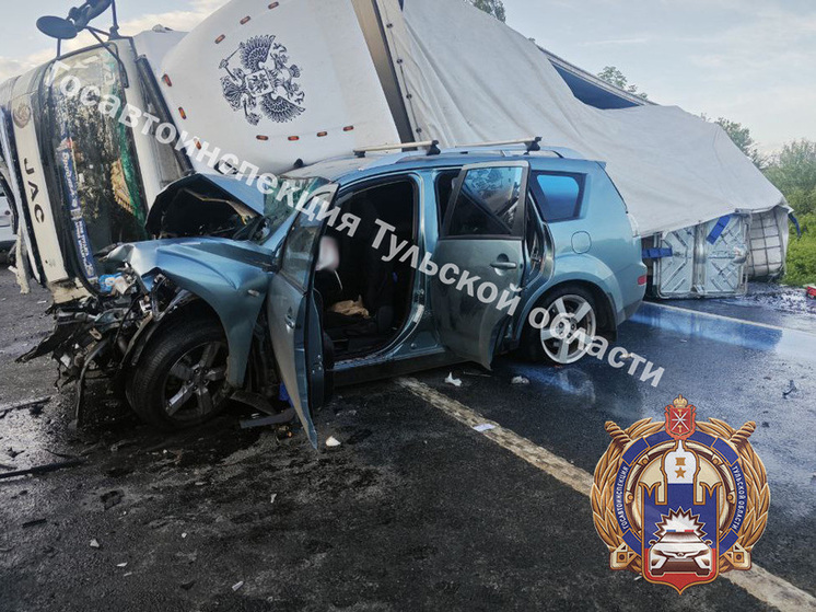 Под Тулой водитель фуры устроил ДТП на «встречке» с двумя пострадавшими