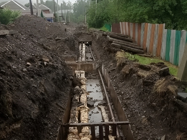 В поселке Майна приступили к замене коммунальных сетей