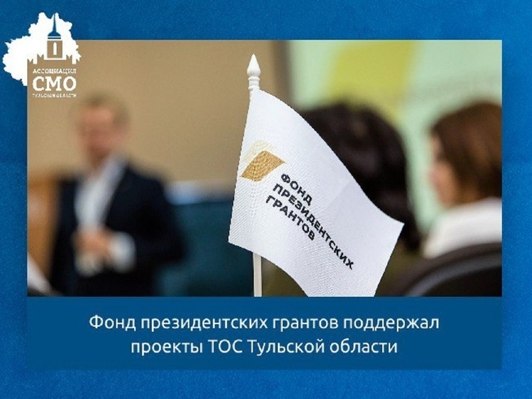 Фонд президентских грантов поддержал проекты ТОС Тульской области