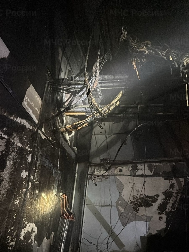 Ночью в Калуге 13 пожарных тушили магазин