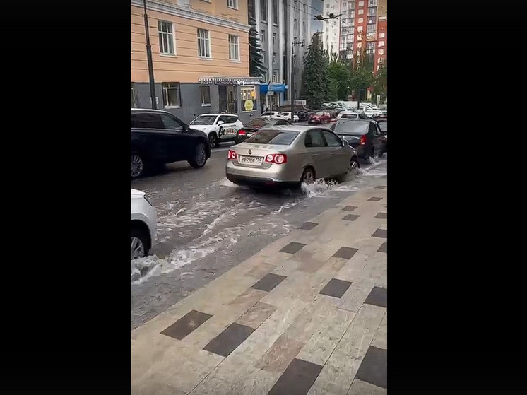 Из-за непогоды в Уфе попадали деревья и затопило улицы