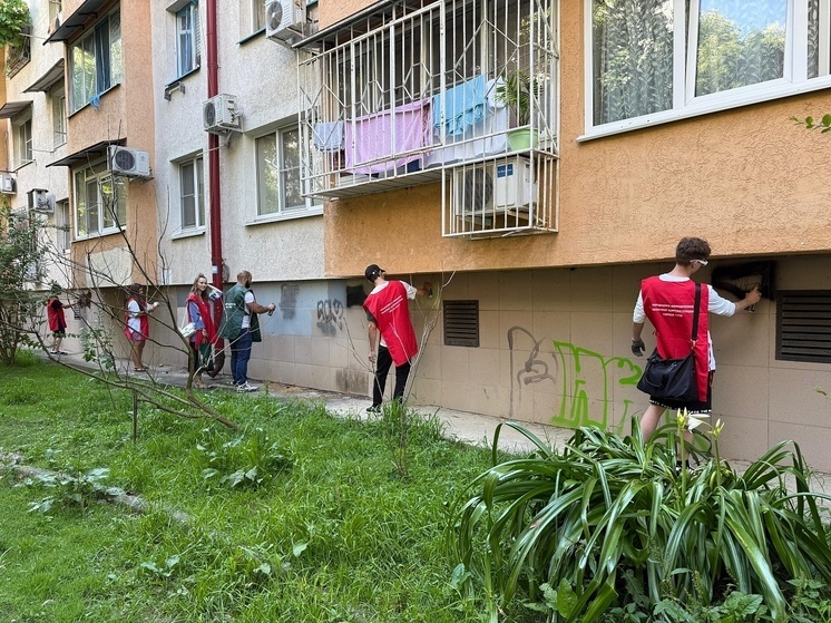 В Сочи закрашивали наркотрафареты
