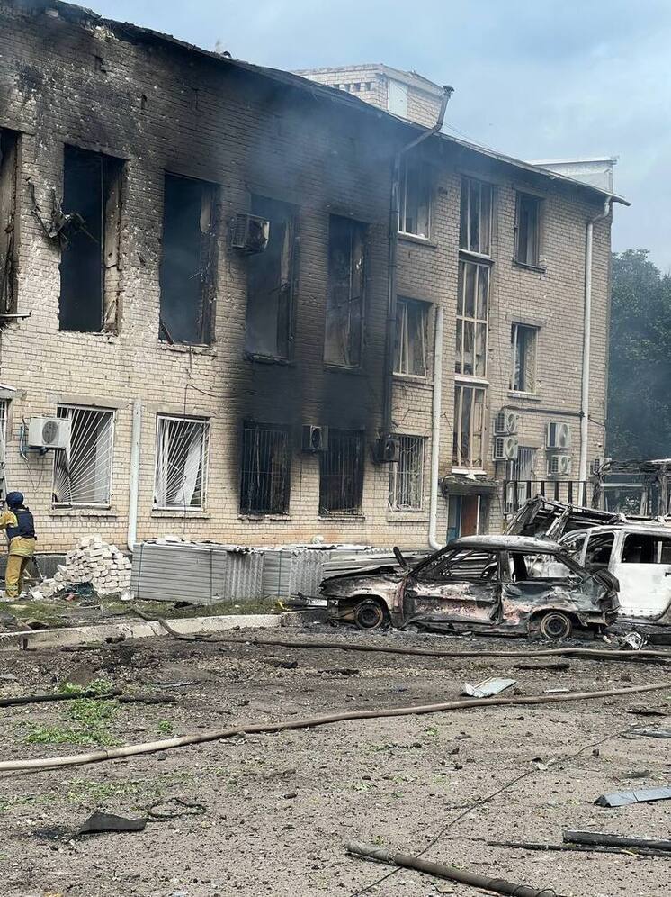 Помещение теризбиркома Троицкого района разрушено атакой беспилотников ВСУ