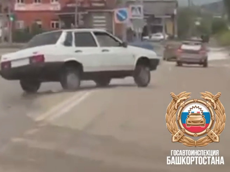 В городе Башкирии молодой водитель дрифтовал по проезжей части для привлечения подписчиков