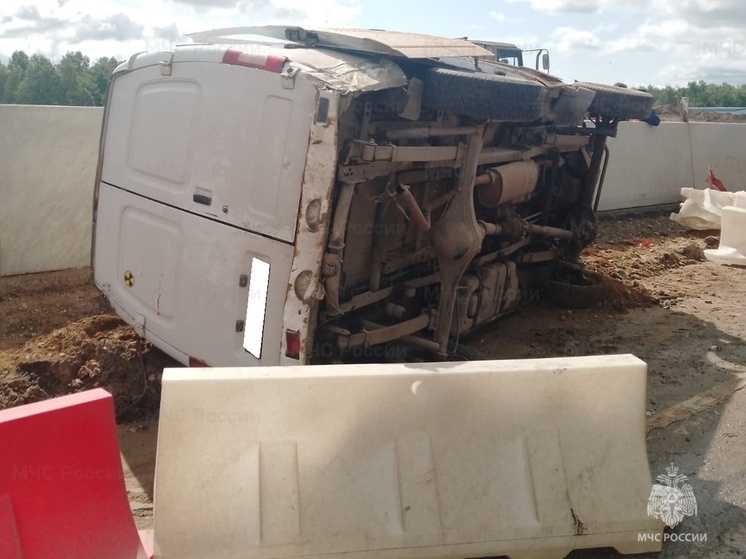 На боровской трассе опрокинулась «Газель»