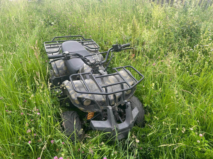 В Волжском районе инспекторы остановили пятилетнего мальчика на квадроцикле
