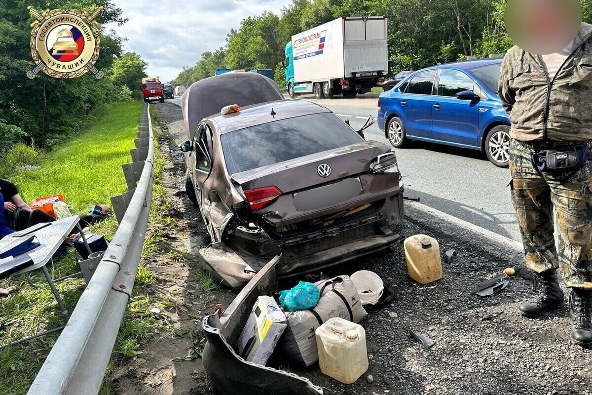 Два человека пострадали в ДТП на трассе М-7 в Ядринском округе