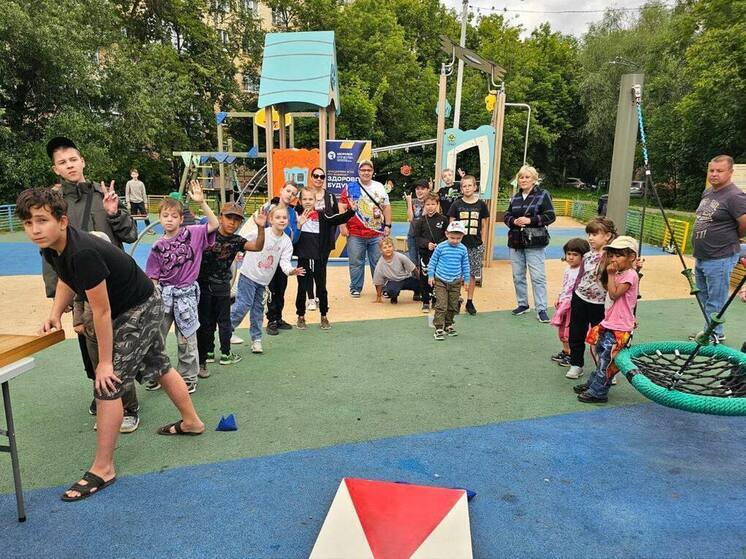 «Здоровое Отечество» продолжает проводить спортивные мероприятия во дворах Серпухова