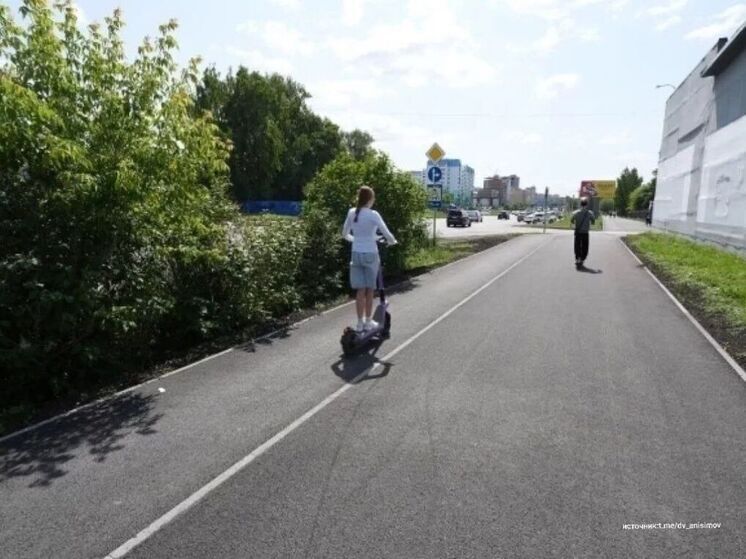 Новые велодорожки появились в областной столице Кузбасса