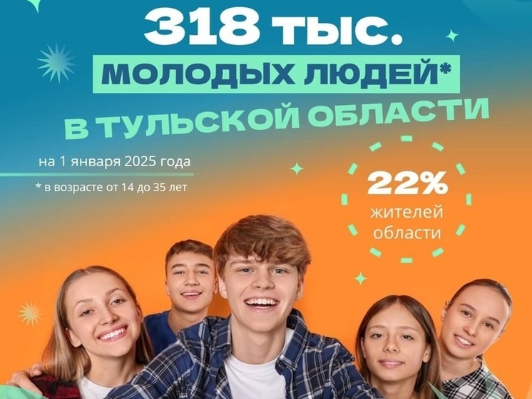 В честь Дня молодёжи в Тульской области сосчитали юношей и девушек
