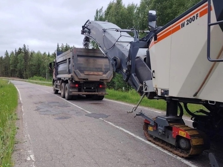 Дорогу на Архангельск приводят в порядок: на трассе М-8 активно идут ремонтные работы