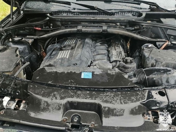 В Смоленской области иномарка загорелась на ходу