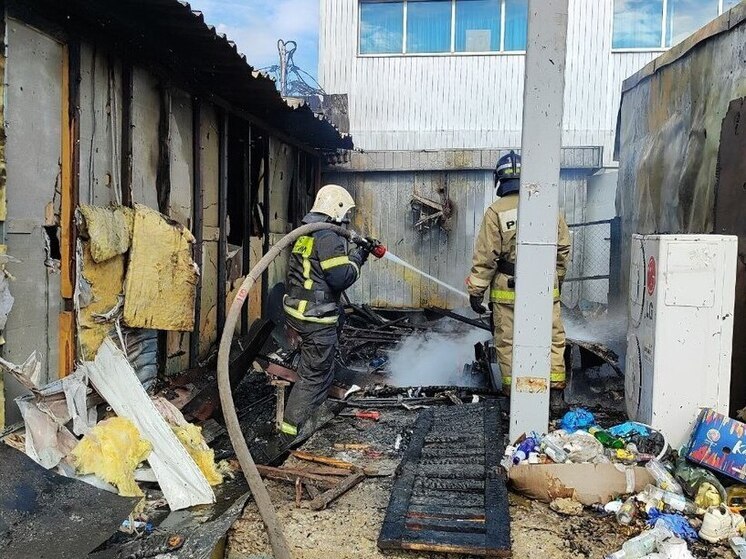 В Тамбове сегодня горел рынок